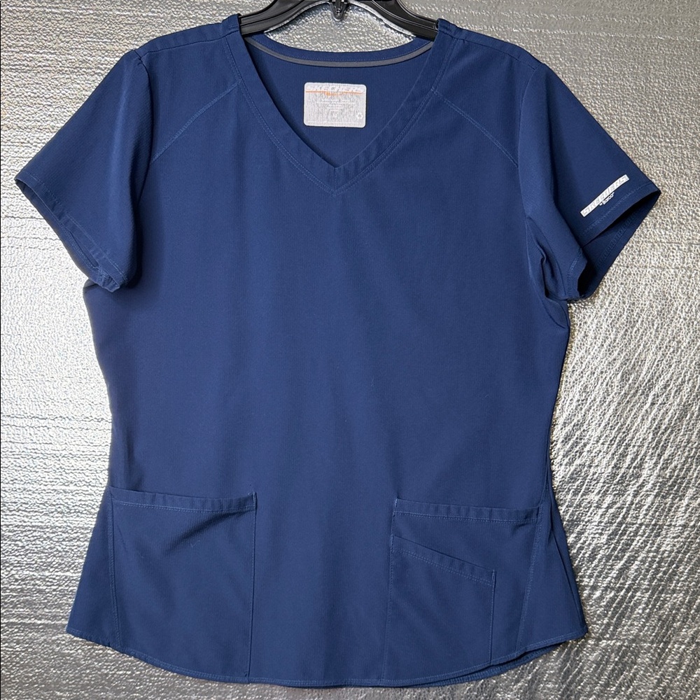 Skechers Scrub Women's Short Sleeve Navy Top